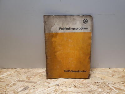 Golf :dieselmotor værksteds-manual (workshop) (original) (dansk)
