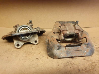 Bremsekaliber sæt HF + VF (abbk230) (Datsun 120) (renoveret)